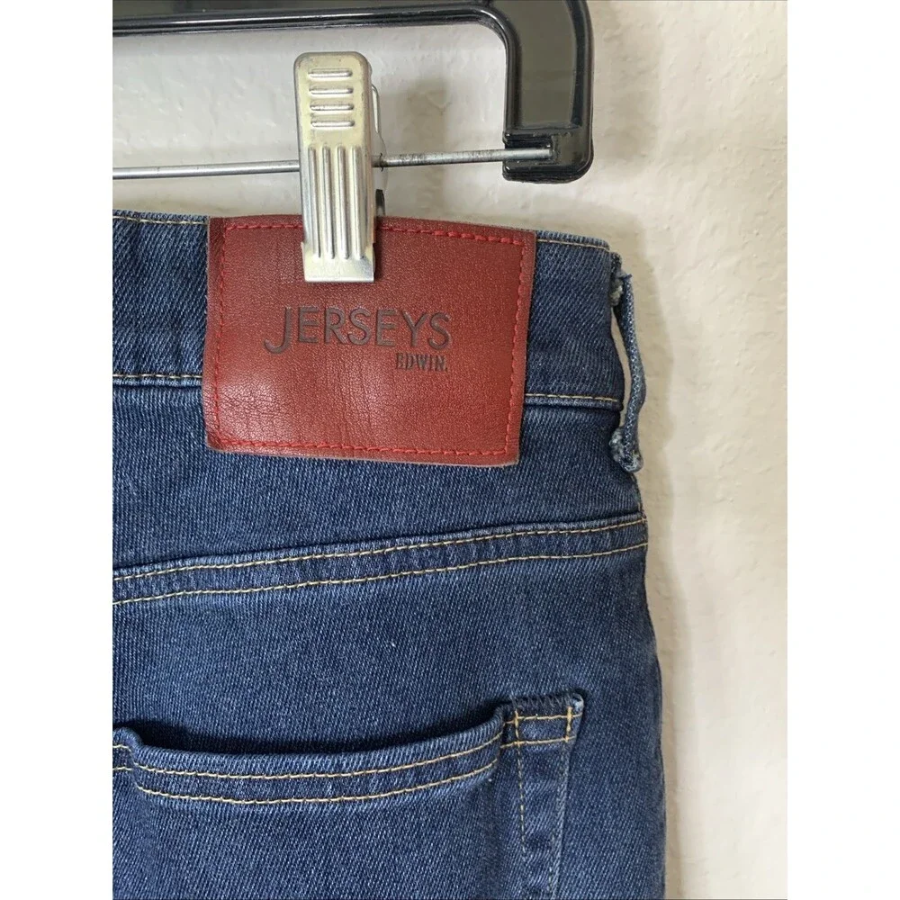 Edwin JERSEYS Jeans Men's Medium Size 30 Blue Denim Slim Straight Stretch Japan